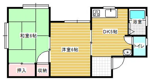 コーポミツヤ【2階】の間取り