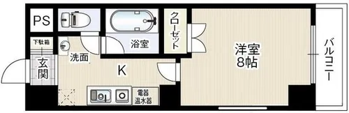 ヴェリッシモ芥川【4階】の間取り