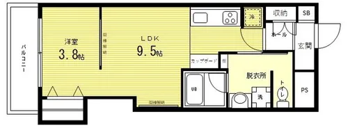 プレシャス御池【404号室】の間取り