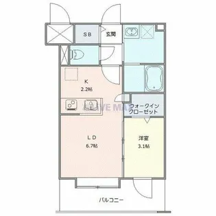 アルファスクエア北11東1【8階】の間取り