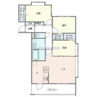 アルファスクエア北11東1【5階】の間取り