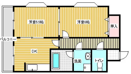 ビッグアップル【305号室】の間取り
