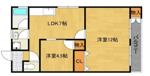 セントラルマンション【3階】の間取り