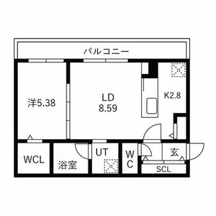 Village Kotoni【403号室】の間取り