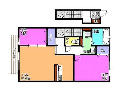 アリスⅡ【2階】の間取り