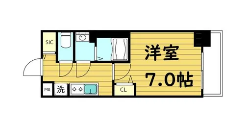 ファステート大阪城東グリッジ【3階】の間取り