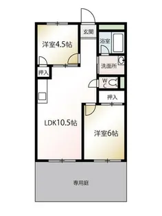 筒井マンション【1階】の間取り