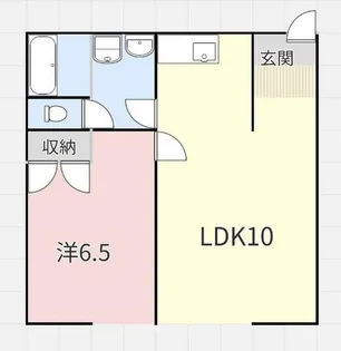レジデンス田中【102号室】の間取り