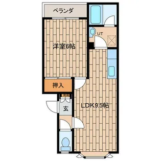 aqua terrace【1-A号室】の間取り