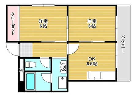 サニービルディング【2階】の間取り
