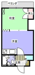 富士マンション浪花【206号室】の間取り