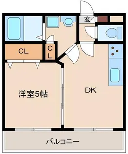 エストリーヴル【8階】の間取り