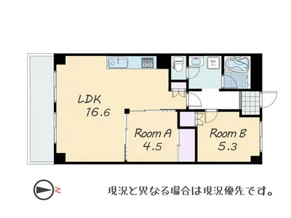 狭山ハウス3号棟【6階】の間取り
