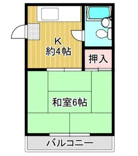 アーニング西加賀屋【2階】の間取り