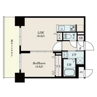 プライマル札幌桑園【602号室】の間取り