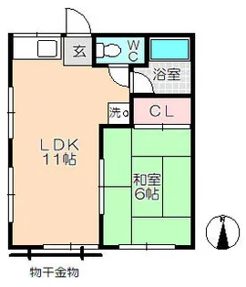 仲村マンション【4階】の間取り