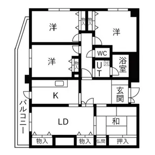 井本マンション【5階】の間取り