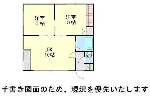 ハイツめむろ【D号室】の間取り