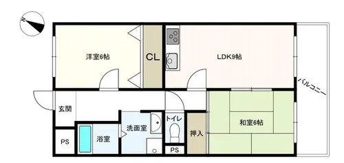 ドミール横田【3階】の間取り