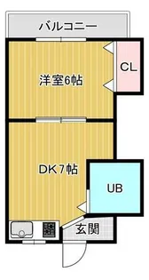 シャトー大淀【503号室】の間取り