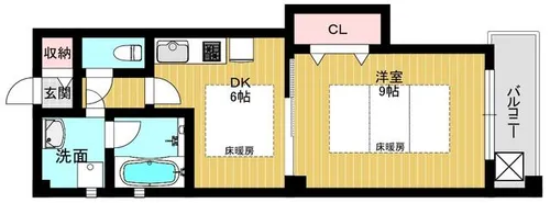 Life Tsukuda 1【2階】の間取り