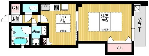 Life Tsukuda 1【3階】の間取り