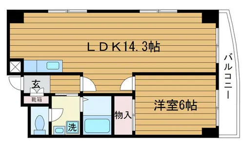 エクセルコート千里丘【2階】の間取り