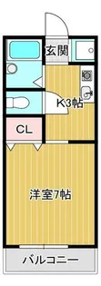 パセオ柿山伏【201号室】の間取り