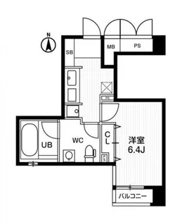 アーバンフラッツ四条西洞院【10階】の間取り