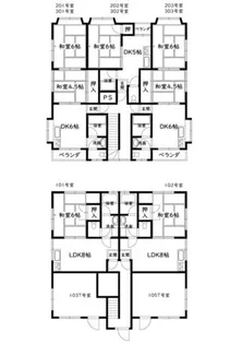 羊燈館メゾン香里園緑町【2階】の間取り