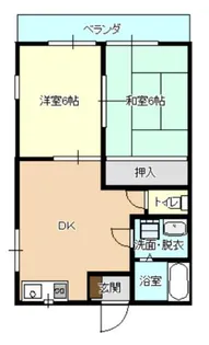 本町コーポ【102号室】の間取り