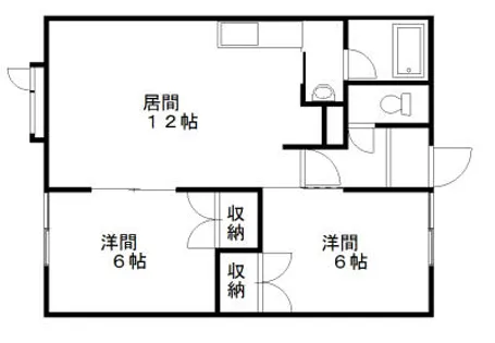 ニューライフ豊岡【202号室】の間取り