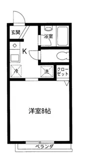 ミューズイン大崎【1階】の間取り