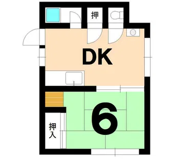 コーポオーク【2-C号室】の間取り