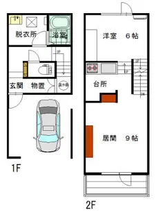TMS1条 A棟【F号室】の間取り