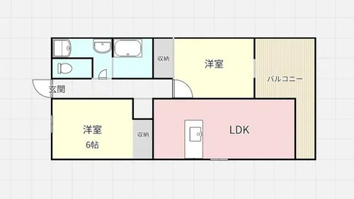 ノーブルヒルズ【404号室】の間取り