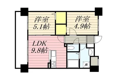 ショウジュン原田【0403号室】の間取り