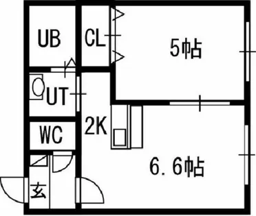ケレス発寒【202号室】の間取り