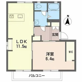 ファミール南野【202号室】の間取り