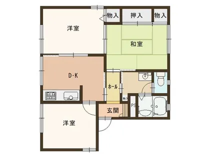 グルージャ【205号室】の間取り