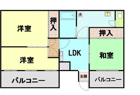 グランディアミ・アモーレ鈴蘭台【1階】の間取り