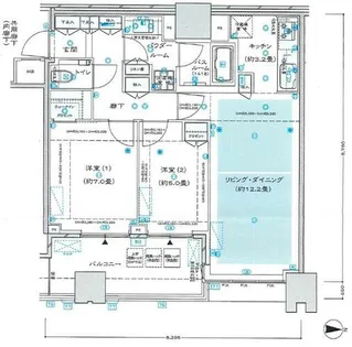 梅田ガーデンレジデンス【25階】の間取り
