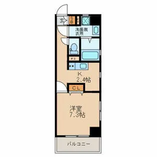 NYCマンション【6階】の間取り