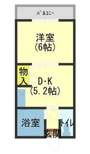 泉都ハイツ柏原【2階】の間取り