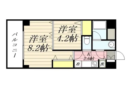 グリーンズ平尾【0805号室】の間取り