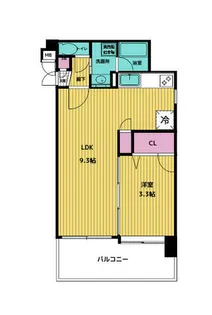 アクタス天神Ⅱ【301号室】の間取り