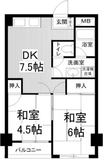 ORYZA東寺【407号室】の間取り