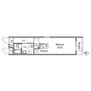 THE CITY RESIDENCE 京都西大路【2階】の間取り