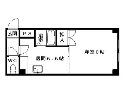 メゾンエスポアール【202号室】の間取り