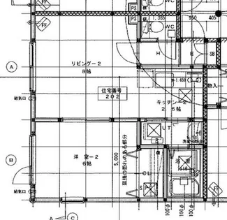 リブレあいの里【202号室】の間取り